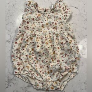 Colored Organics bubble romper (6-12 mos)